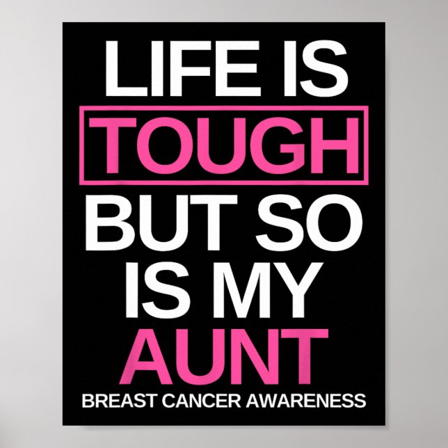Affiche La Vie Est Difficile, Mais Ma Tante Cancer Du Sein (Devant)