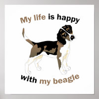La vie est heureuse avec mon beagle