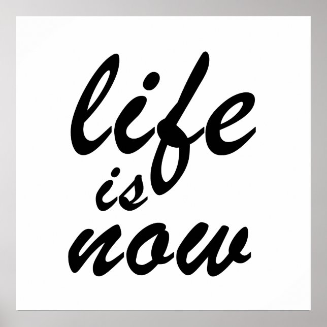 Affiche La vie est maintenant (Devant)