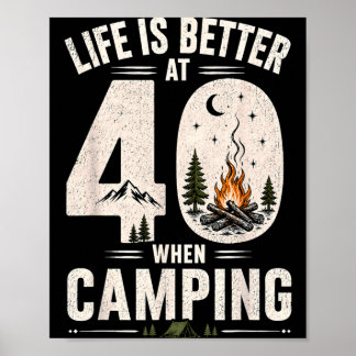 Affiche La vie est meilleure à 40 ans quand on campe drôle