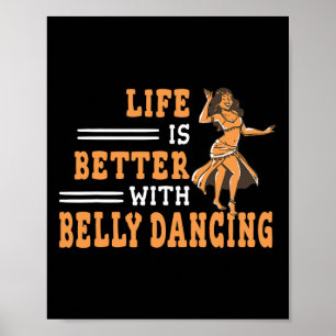 Affiche La Vie Est Meilleure Avec La Danse Du Ventre Chimm
