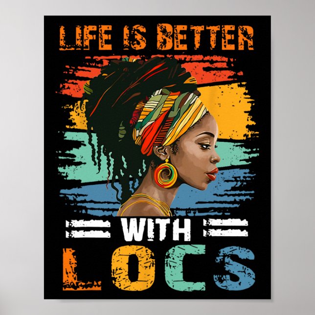 Affiche La vie est meilleure avec Locs Mois de l'histoire  (Devant)