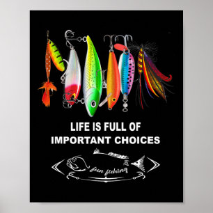 Affiche La vie est pleine de choix importants drôle de leu