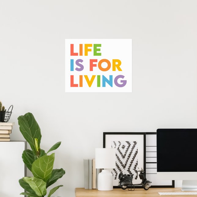 Affiche La vie est pour vivre (Bureau à domicile)