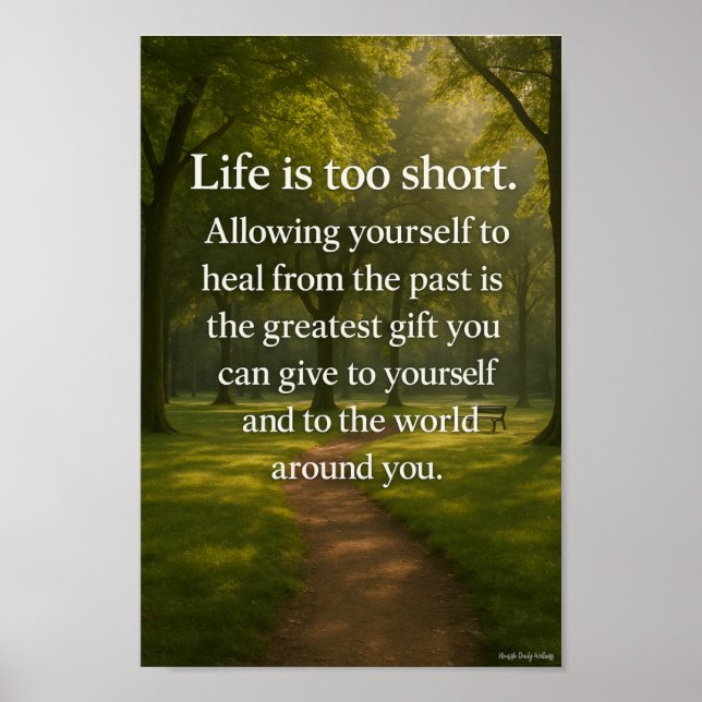 Affiche La vie est trop courte (Devant)