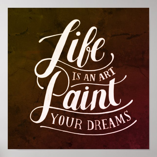Affiche La vie est un art (Devant)