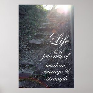 Affiche La vie est un art inspiré de cadeaux de citation