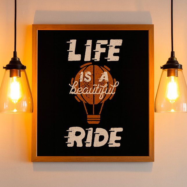 Affiche La vie est un beau voyage (Créateur téléchargé)