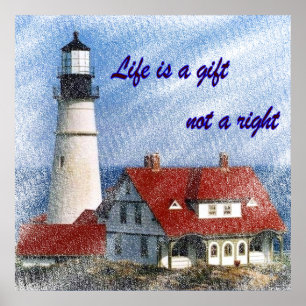 Affiche La vie est un cadeau