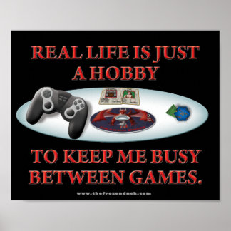 Affiche La vie est un passe-temps entre les jeux