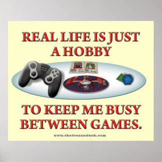 Affiche La vie est un passe-temps entre les jeux