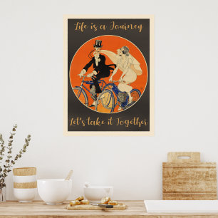 Affiche La vie est un voyage, l'amour,
