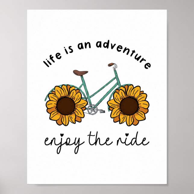 Affiche La Vie Est Une Aventure Profitez Du Voyage (Devant)