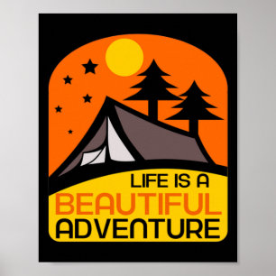 Affiche La vie est une belle aventure Camping