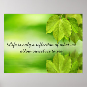 Affiche La vie est une motivation inspirante de réflexion