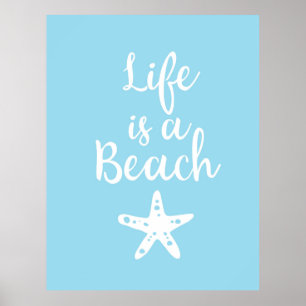 Affiche La vie est une plage