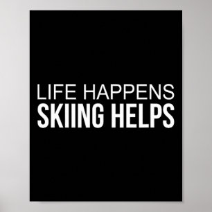 Affiche La Vie - Le Ski Aide -