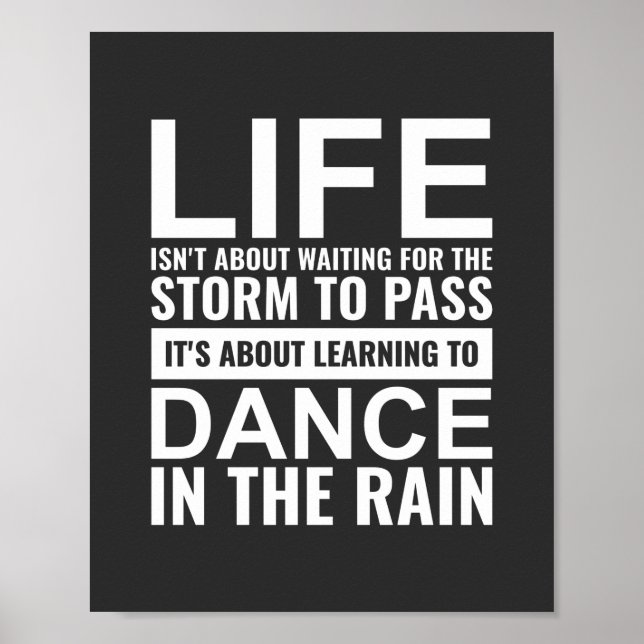 Affiche La vie n'est pas d'attendre l'inspiration (Devant)