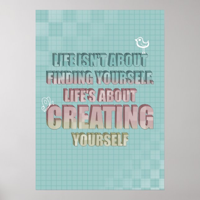 Affiche La vie n'est pas de se trouver Citer (Devant)
