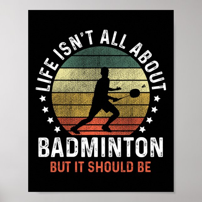 Affiche La vie n'est pas seulement une affaire de Dminton, (Devant)