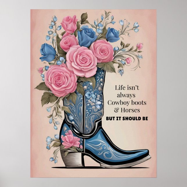 Affiche La vie n'est pas toujours l'affiche des bottes de  (Devant)