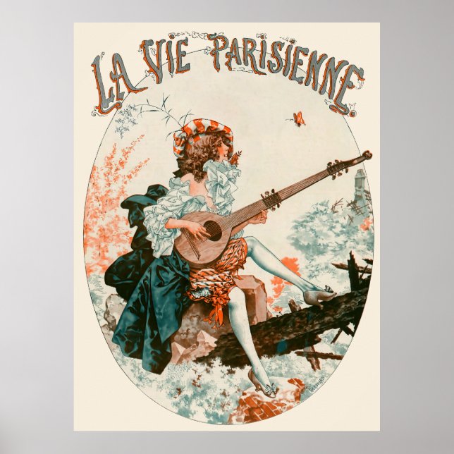 Affiche La Vie Parisienne - Aubade au printemps (Devant)