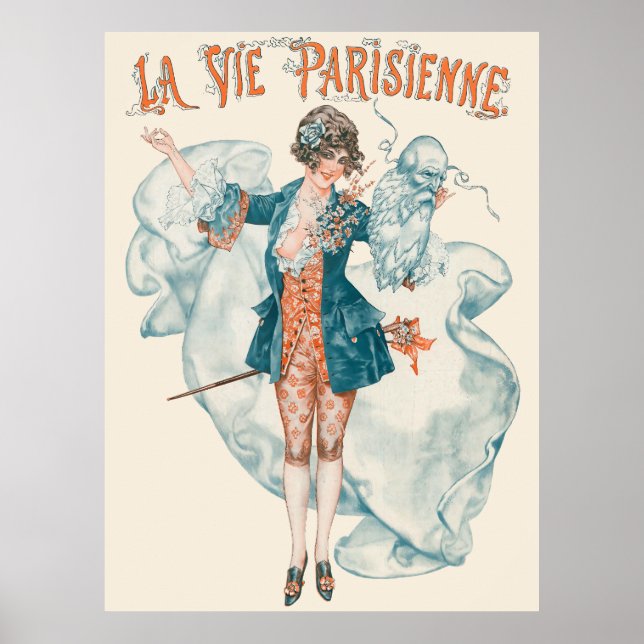 Affiche La vie parisienne - Avril (Devant)