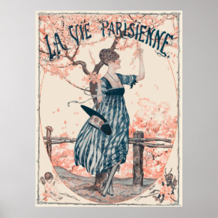 Affiche La Vie Parisienne - Fleurs de lecture