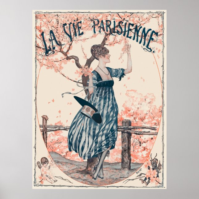 Affiche La Vie Parisienne - Fleurs de lecture (Devant)