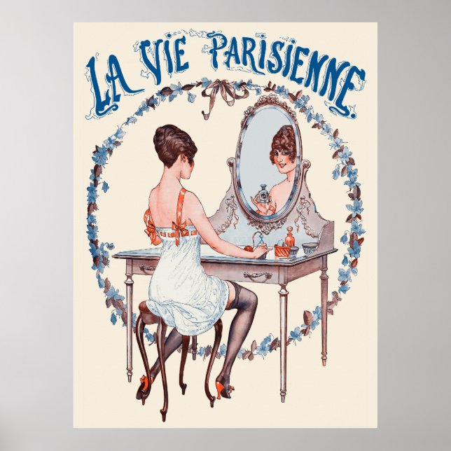 Affiche La Vie Parisienne - Le calendrier de la Floréine (Devant)
