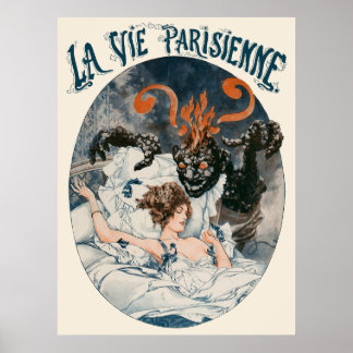 Affiche La Vie Parisienne - Le cauchemar du charbon