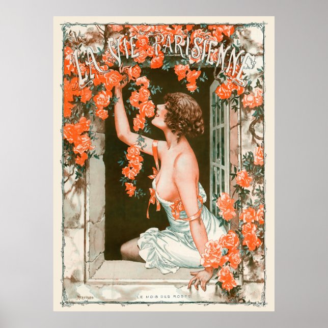 Affiche La Vie Parisienne - Le mois des roses (Devant)