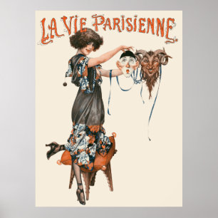 Affiche La Vie Parisienne - Les masques de l'amour, Illust