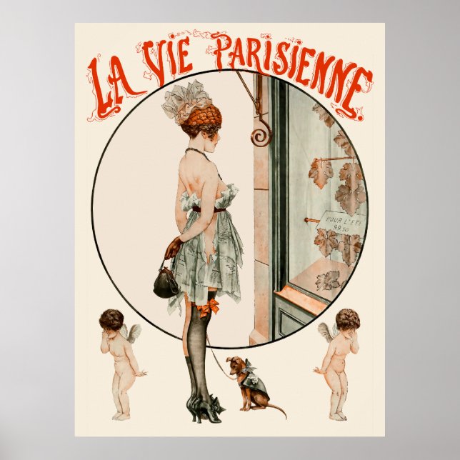 Affiche La Vie Parisienne - Les restrictions de la mode (Devant)