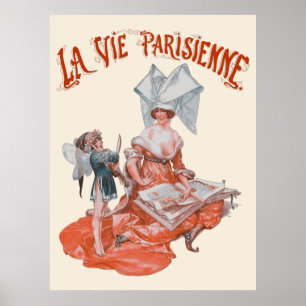 Affiche La vie parisienne - Musique profane. Le galant mén