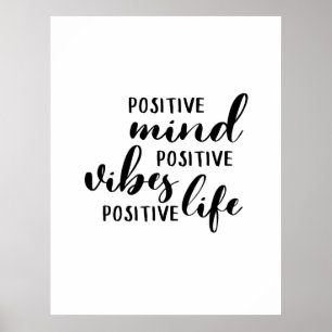 Affiche La vie positive de positif de vibraphone d'esprit