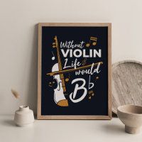 La vie sans violon serait plate Gag