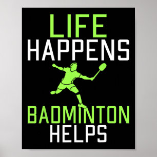 Affiche La Vie Se Passe Dminton Aide Drôle Drôle Dminton
