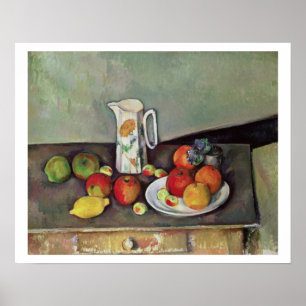 Affiche La vie toujours avec la cruche de lait et le