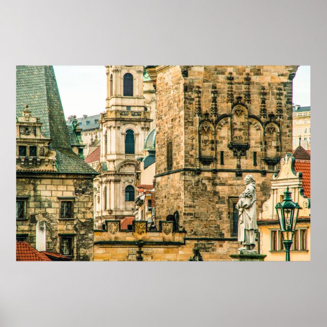 Affiche La vieille ville de Pragueantique, architecture, b (Devant)