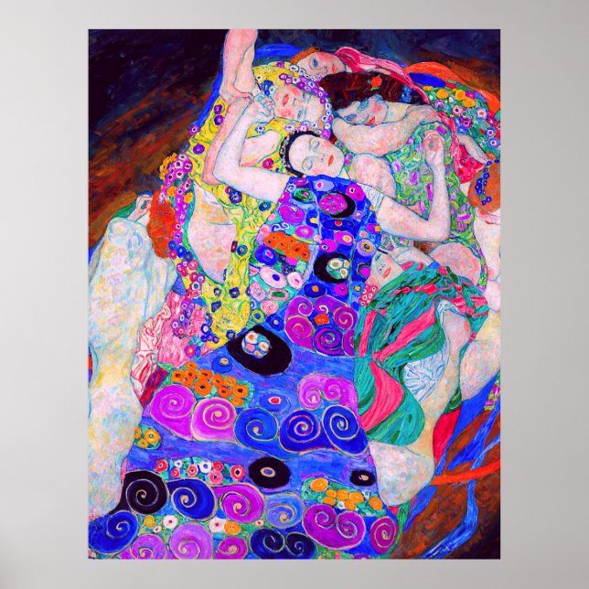 Affiche La Vierge (1913) de Gustav Klimt. (Devant)