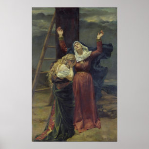 Affiche La Vierge au pied de la Croix