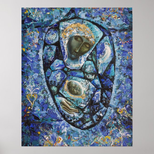 Affiche ‘ La Vierge Bleue ‘ (Devant)