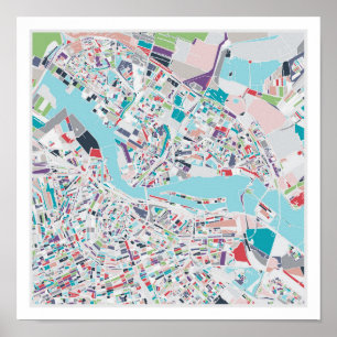 Affiche La ville d'Amsterdam