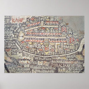 Affiche La ville de Jérusalem et ses environs