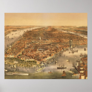 Affiche La ville de New York, 18 ans