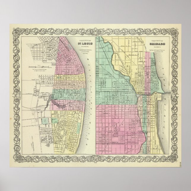 Affiche La Ville De St Louis Missouri (Devant)