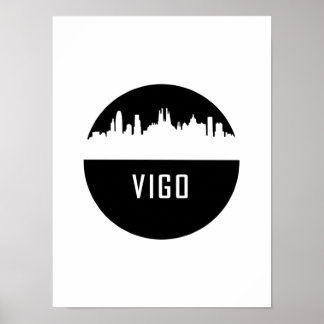 Affiche La ville espagnole de Madrid dans l'après-apocalyp