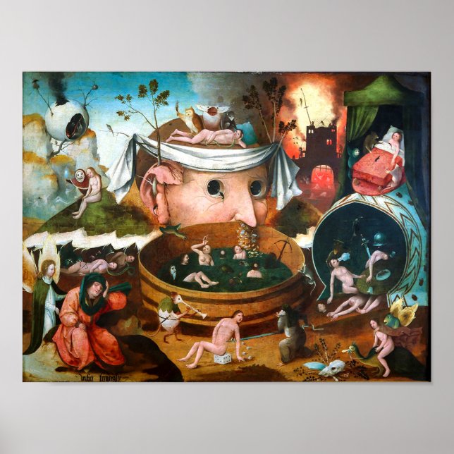 Affiche La vision de Tondal | Hieronymus Bosch | (Devant)