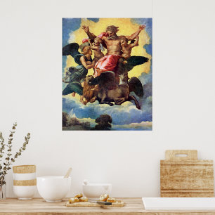 Affiche La Vision d'Ézéchiel, peinture de Raphaël,